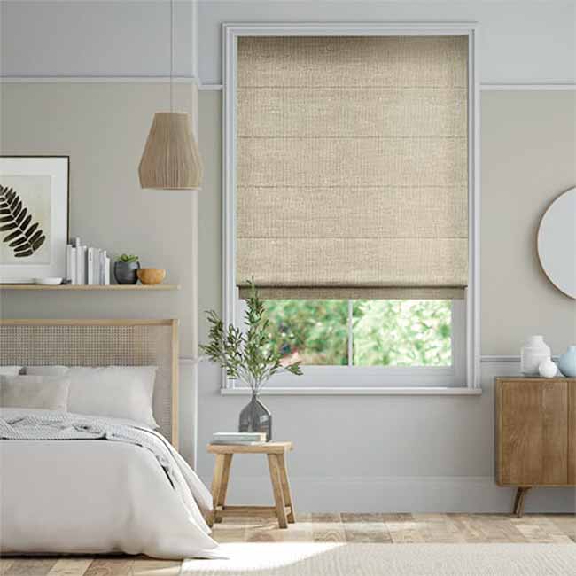 Rèm cửa roman xếp lớp sang trọng cho không gian